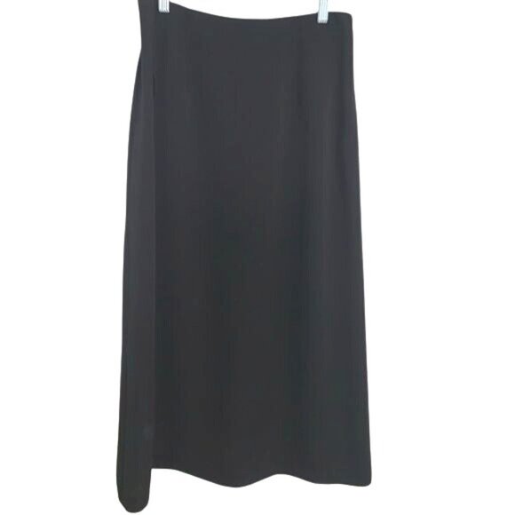 Harvé Benard Womens Black A-Line Maxi Skirt Size 10 Polyester - Picture 1 of 9